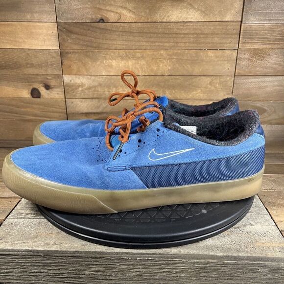 Nike Men’s Size 12 Trainers SB Shane Premium Signal Blue Suede Skateboard - Picture 3 of 10